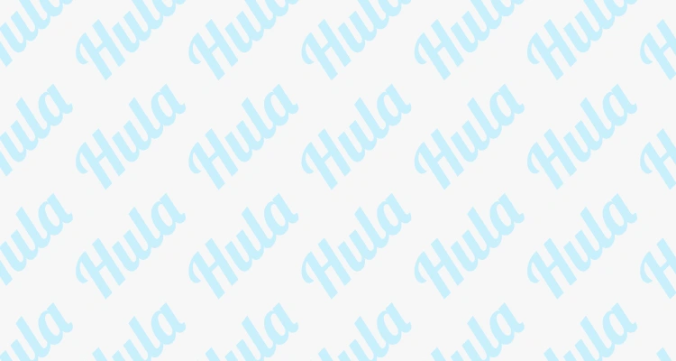 Blue Hula wrapping paper